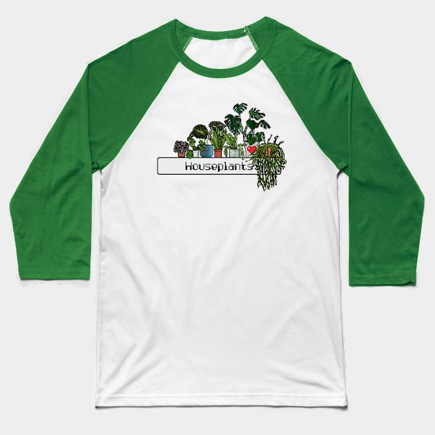 Love houseplants sprite pixel Baseball T-Shirt by goatboyjr